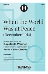 When the World Was at Peace SAB choral sheet music cover